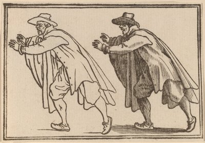 Uomo che si muove bruscamente da Edouard Eckman after Jacques Callot