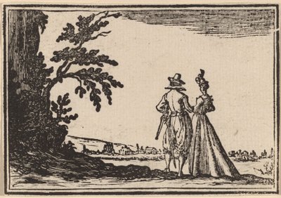 La Passeggiata da Edouard Eckman after Jacques Callot