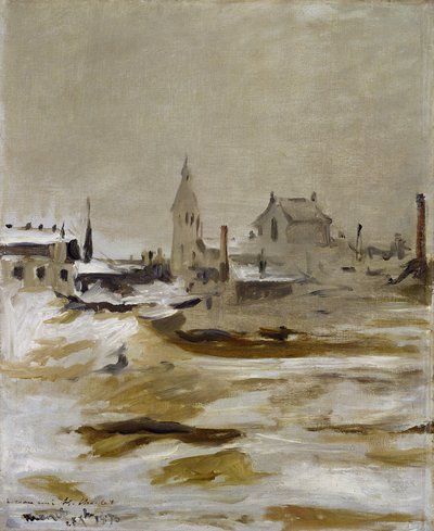 Effetto della neve a Petit-Montrouge da Édouard Manet