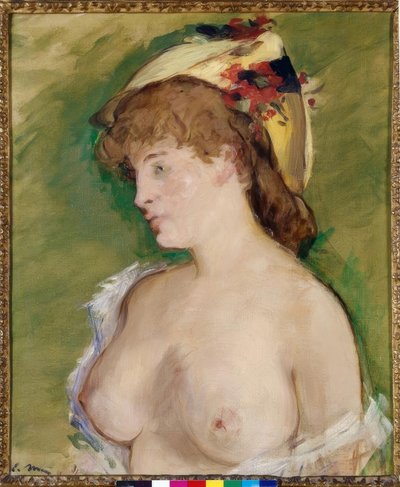 La bionda dai seni nudi da Édouard Manet