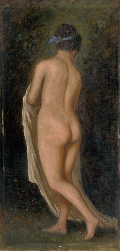 Studio di un nudo femminile in piedi da Eduard Majsch