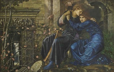 Amore tra le rovine, 1870-1873 da Edward Burne Jones