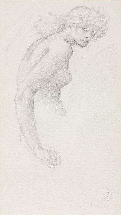 Studio di una figura femminile da Edward Burne Jones