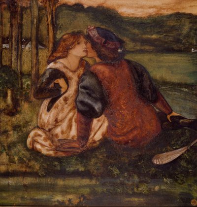 Un idillio, 1862 da Edward Burne Jones