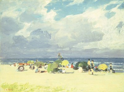 Scena di spiaggia viola da Edward Henry Potthast