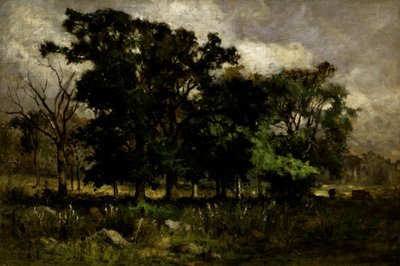 Paesaggio con alberi, 1877 da Edward Mitchell Bannister