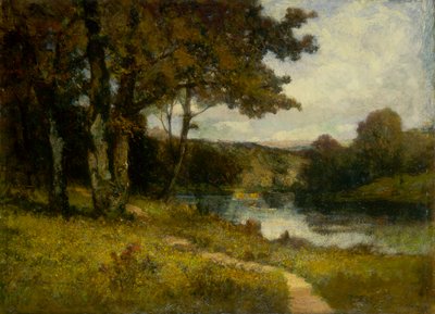 Paesaggio senza titolo, alberi vicino al fiume, 1891 da Edward Mitchell Bannister