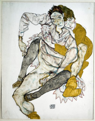 Coppia seduta. Disegno di Egon Schiele da Egon Schiele