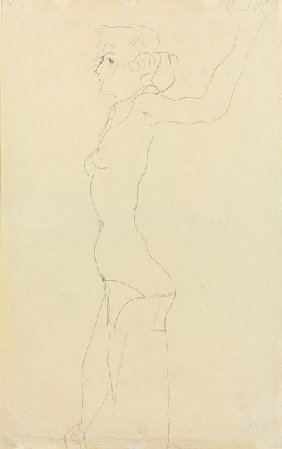 Nudo femminile da Egon Schiele