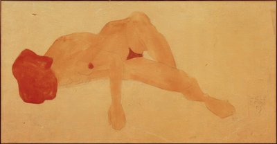 Nudo femminile disteso da Egon Schiele