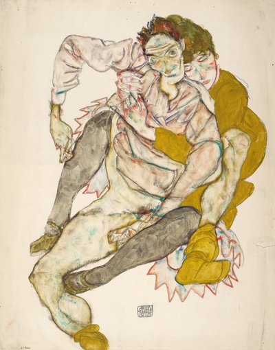 Coppia seduta da Egon Schiele