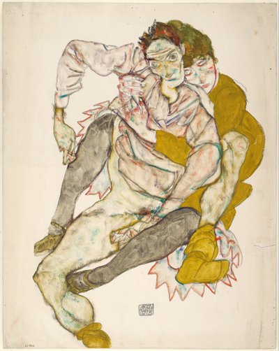 Coppia seduta da Egon Schiele