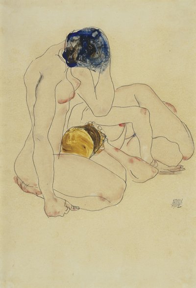 Due amici, 1912 da Egon Schiele