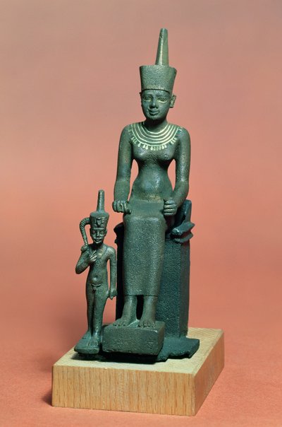 Figurine di Iside e Horus da Egyptian