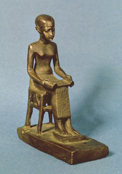 Statua seduta di Imhotep da Egyptian 26th Dynasty