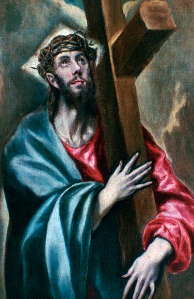 Cristo che abbraccia la croce, 1600-1610 da El Greco