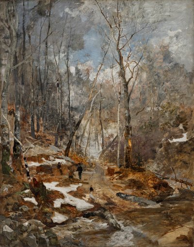 Atmosfera di febbraio – Inizio primavera nel Wienerwald da Emil Jakob Schindler