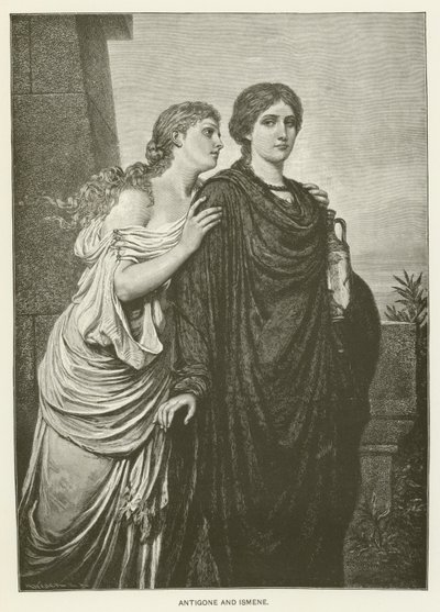 Antigone e Ismene da Emil Teschendorff