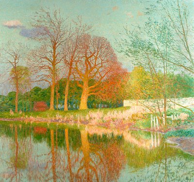 Albero di castagno al sole della sera da Emile Claus