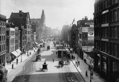 Farringdon Street, Londra, da Holborn Viaduct da English Photographer