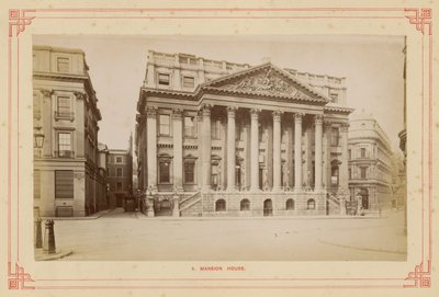 Mansion House, Queen Victoria Street, Londra da English Photographer