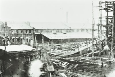 Cantiere navale Samudas, Londra, 1863 da English Photographer