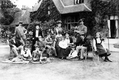 La famiglia Husey, c.1890 da English Photographer