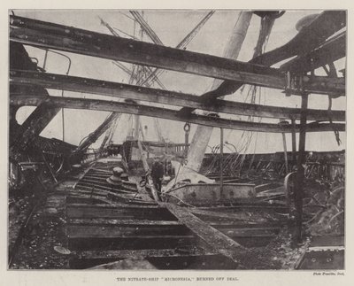 La nave nitrato Micronesia, bruciata al largo di Deal da English Photographer