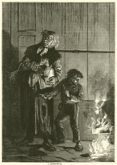 Una petroleuse, aprile 1871 da English School