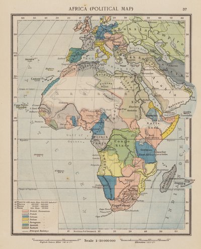 Africa, Mappa Politica da English School