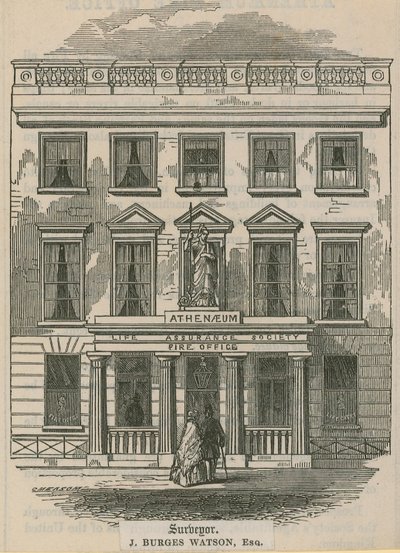 Athenaeum Life Assurance Society, Fire Office, Londra da English School