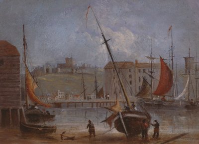 Castello e porto di Dover, c.1830 da English School