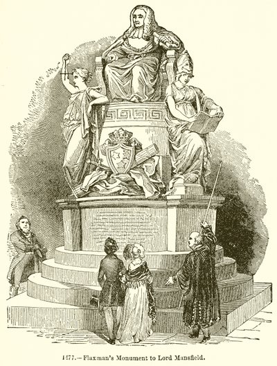 Monumento di Flaxman a Lord Mansfield da English School