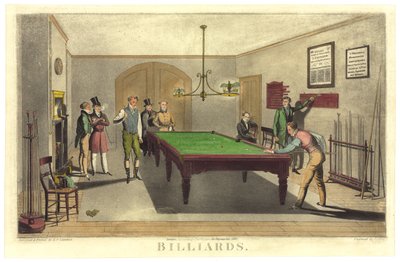 Partita di biliardo, 1827 da English School