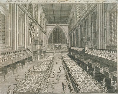 Guildhall, Gentlemans Magazine, 1761 da English School