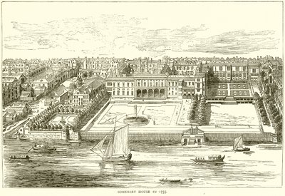 Somerset House nel 1755 da English School