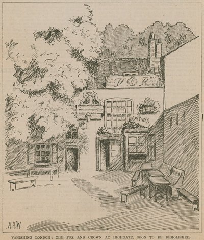 The Fox and Crown, Highgate, Londra da English School