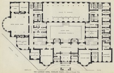 Langham Hotel, Portland Place da English School