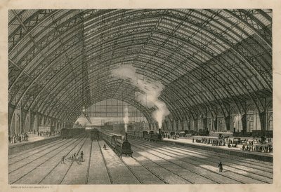 La stazione della Midland Railway, St Pancras, Londra da English School