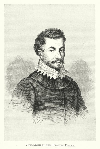 Viceammiraglio Sir Francis Drake da English School