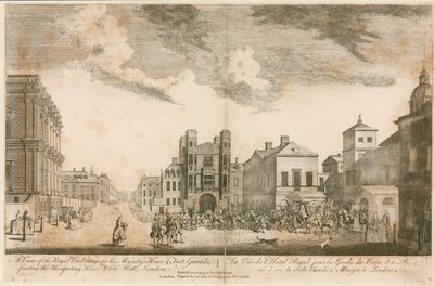 Whitehall. Circa 1755 da English School