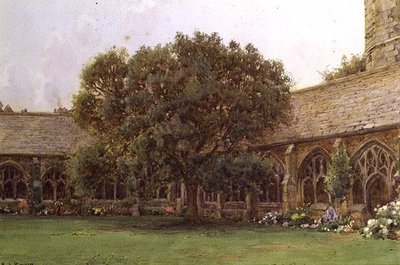 Il Chiostro, New College, Oxford da Ernest Arthur Rowe