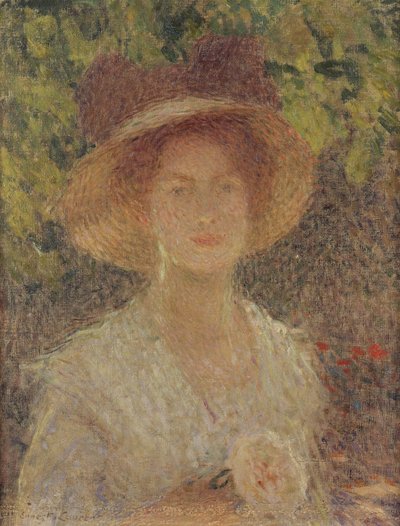 Il cappello di paglia, 1910 da Ernest Joseph Laurent