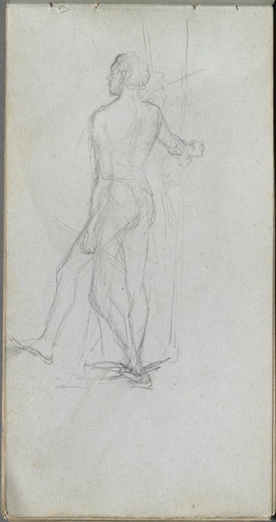 Taccuino, pagina 60: Studio di nudo maschile da Ernest Meissonier