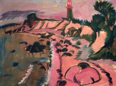 Costa di Fehmarn con faro da Ernst Ludwig Kirchner