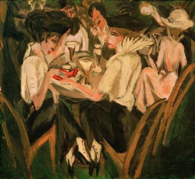 Nel giardino del caffè da Ernst Ludwig Kirchner