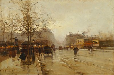 I Boulevard, Parigi da Eugene Galien Laloue