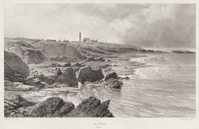 Cap St. Mathieu, 1846 da Eugene Ciceri