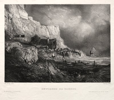 Sei marine: Environs de Dieppe, 1833 da Eugene Isabey