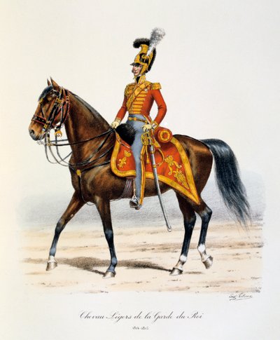 Chevau-Légers della Guardia del Re, 1814-15 da Eugene Titeux